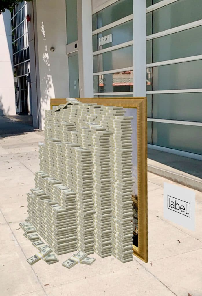 'it is no longer possible to see this painting.' gagosian. beverly hills.